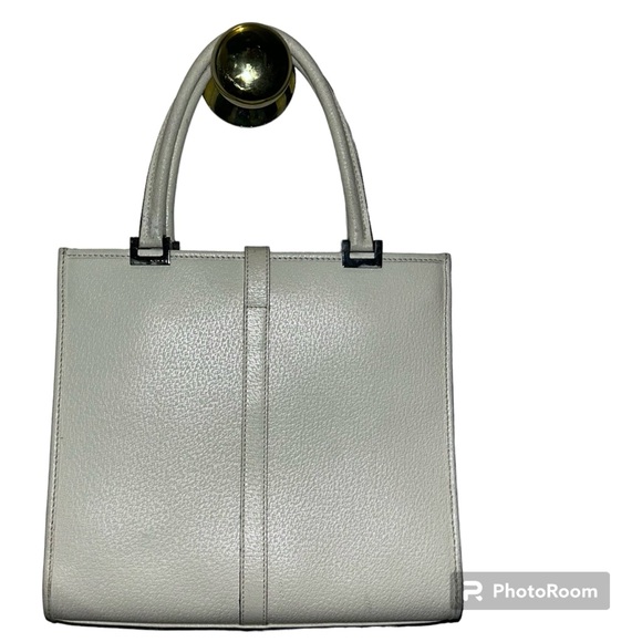 Gucci Authentic Vintage Mini Jackie Tote Bag Purse in Cream Off White Leather - Picture 4 of 15